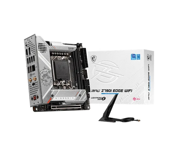 MSI MPG Z790I EDGE WIFI Mainboard - Intel Z790 - Intel LGA1700-Sockel - DDR5 RAM - Mini-ITX