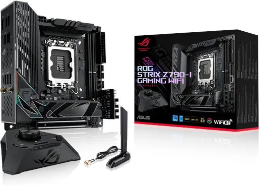 ASUS ROG STRIX Z790-I GAMING WIFI Mainboard - Intel Z790 - Intel LGA1700-Sockel - DDR5 RAM - Mini-ITX