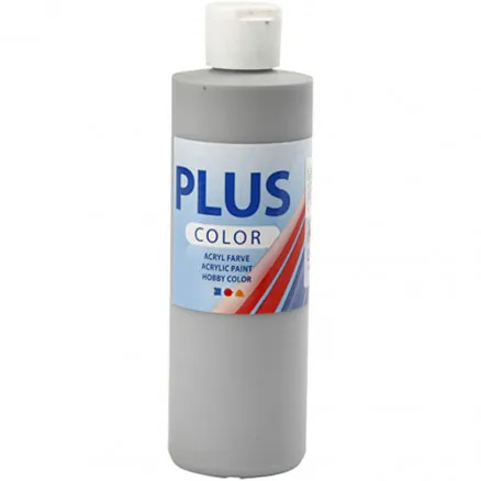 Plus Color Hobbyfarbe, Regengrau, 250 ml/1 Fl.