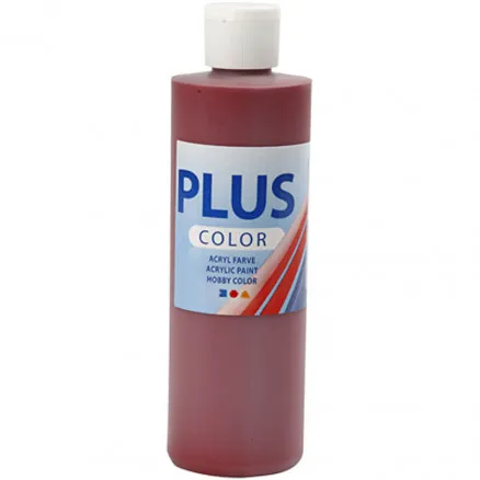Plus Color Hobbyfarbe, leuchtend rot, 250 ml/1 St.