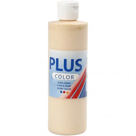 Bastelfarbe Plus Color, helles Puder, 250 ml/1 St.