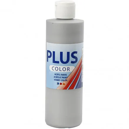 Plus Color Hobbyfarbe, Silber, 250 ml/1 St.