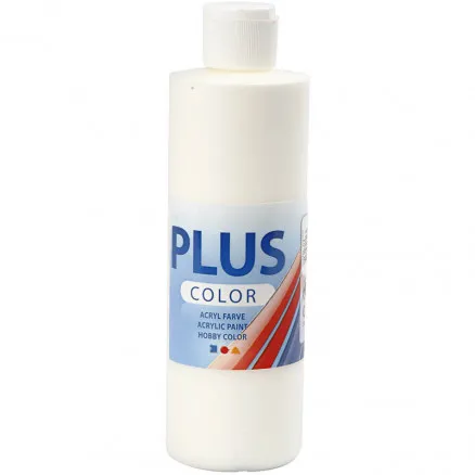 Plus Color Hobbyfarbe, gebrochenes Weiß, 250 ml