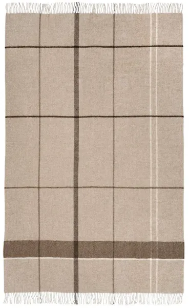 KRISTINA DAM STUDIO Gradient Throw Plaid - braune Alpaka- und Wollmischung (240x140)