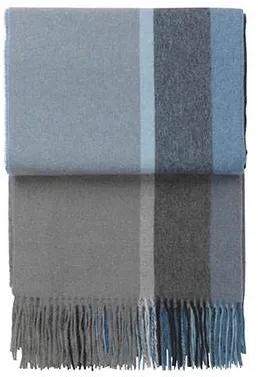 Elvang Manhattan Plaid - Stahlblau/Staubiges Ozean